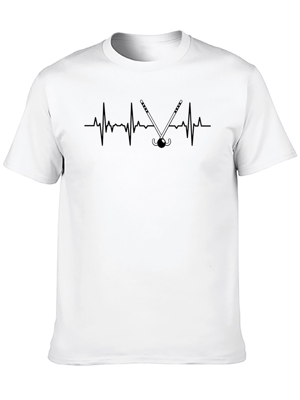 Heartbeat Hockey T-Shirt - Stylish Graphic Tee