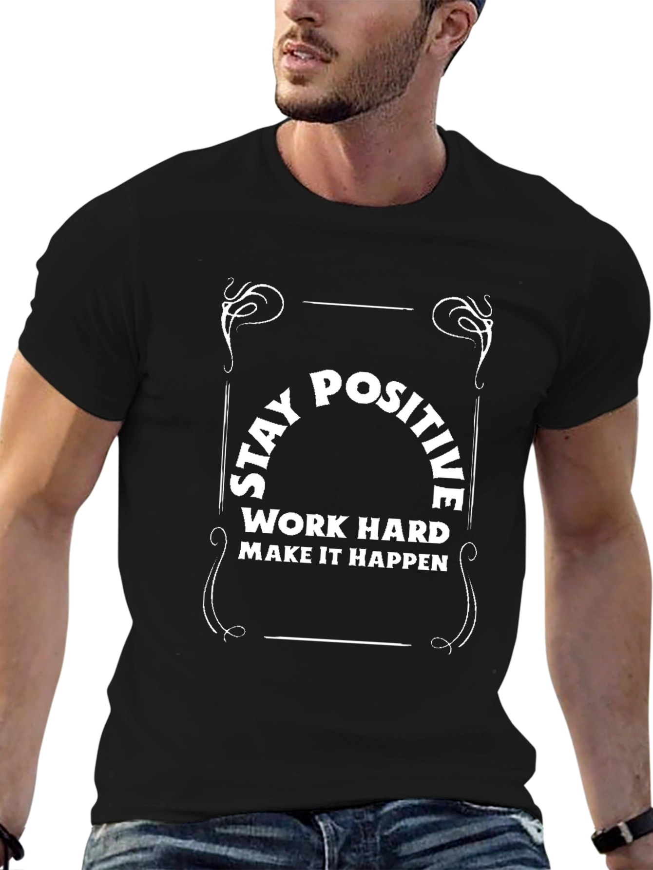Stay Positive T-Shirt - Motivational Graphic Tee