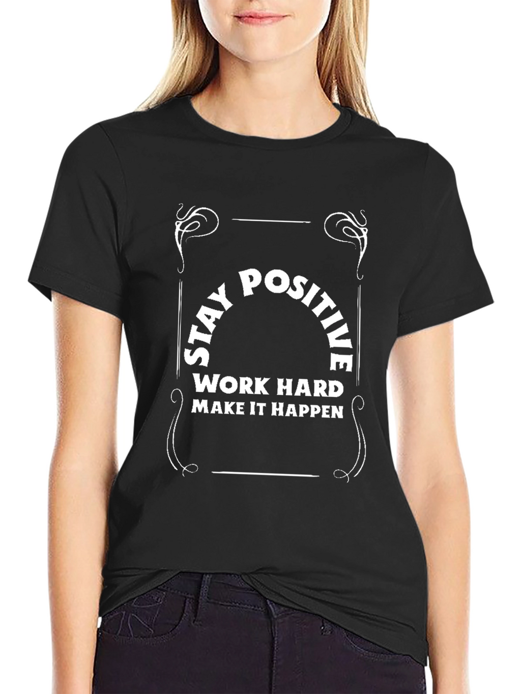 Stay Positive T-Shirt - Motivational Graphic Tee