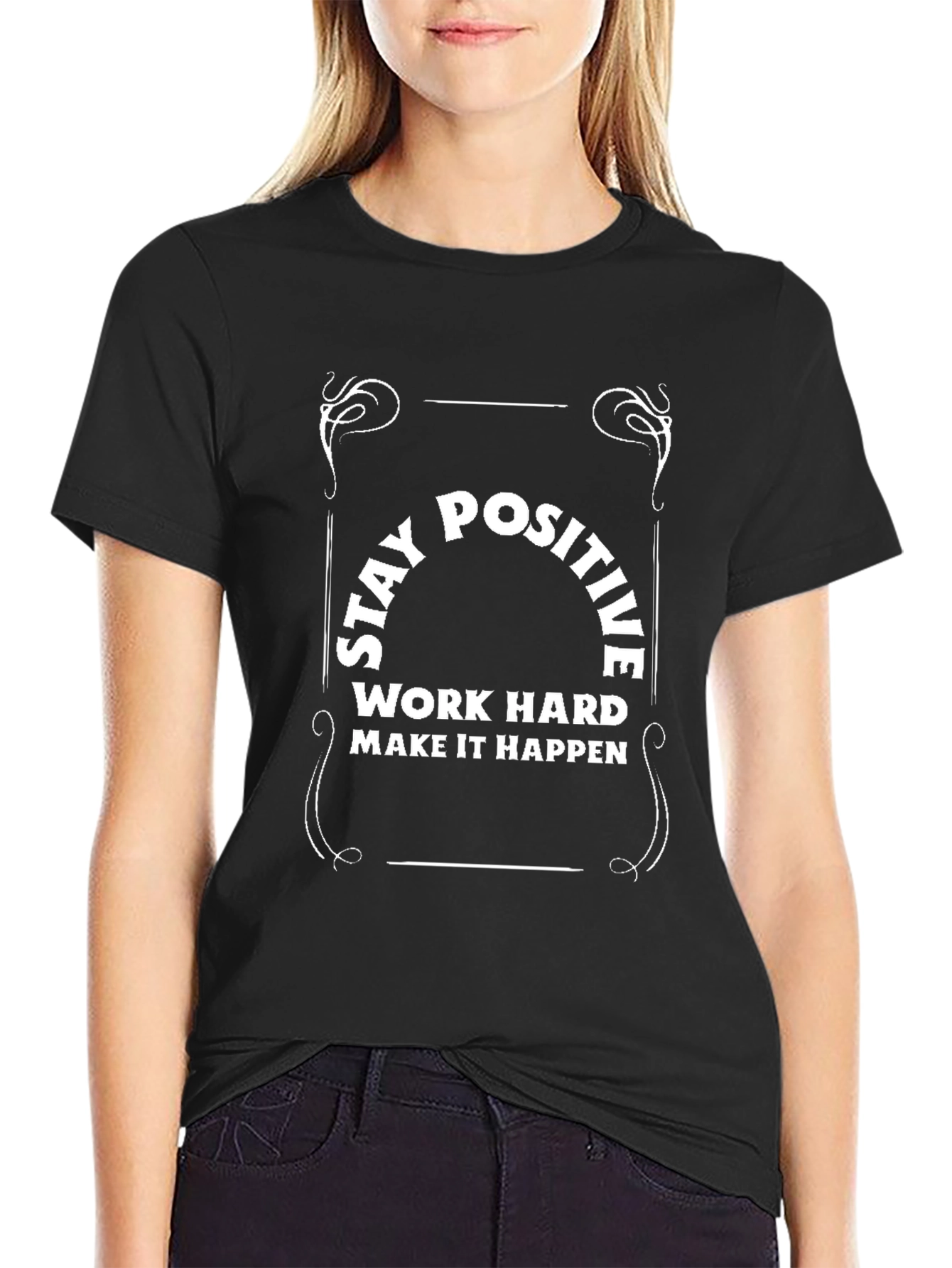 Stay Positive T-Shirt - Motivational Graphic Tee