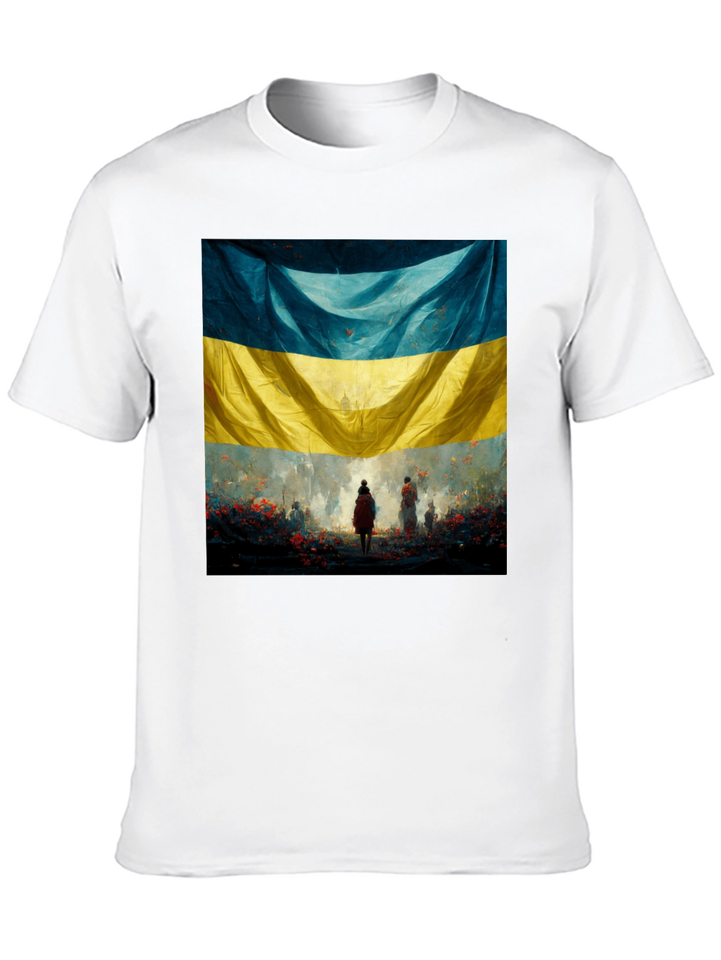Ukraine Flag Art Graphic T-Shirt