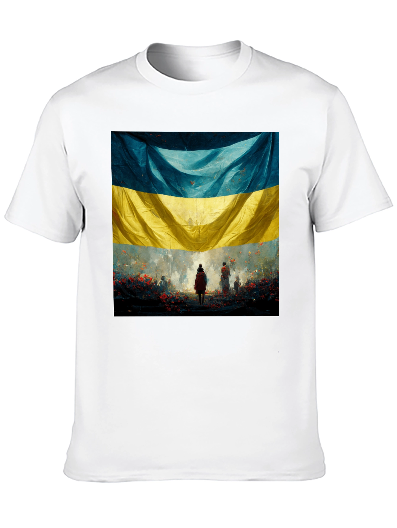 Ukraine Flag Art Graphic T-Shirt