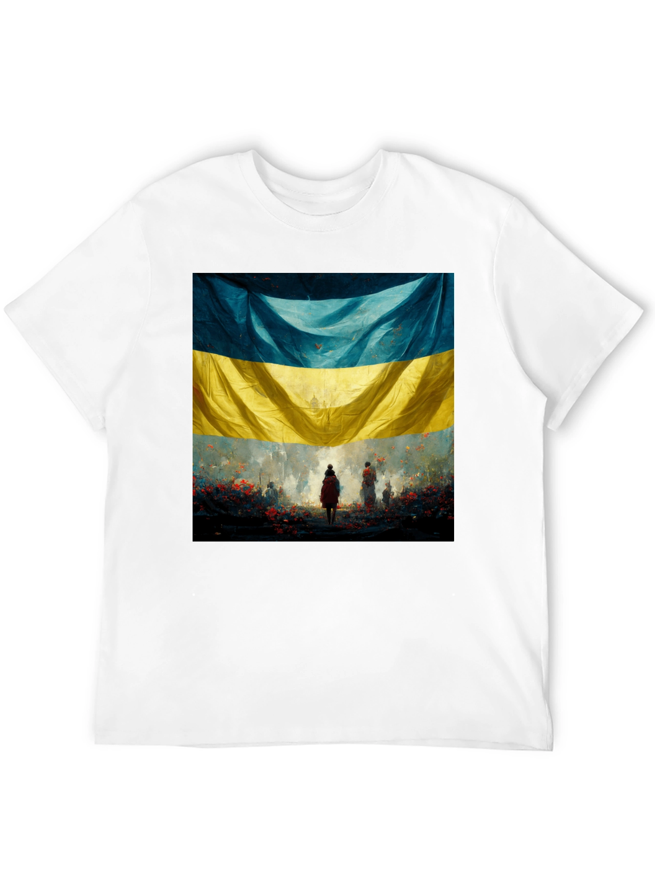 Ukraine Flag Art Graphic T-Shirt