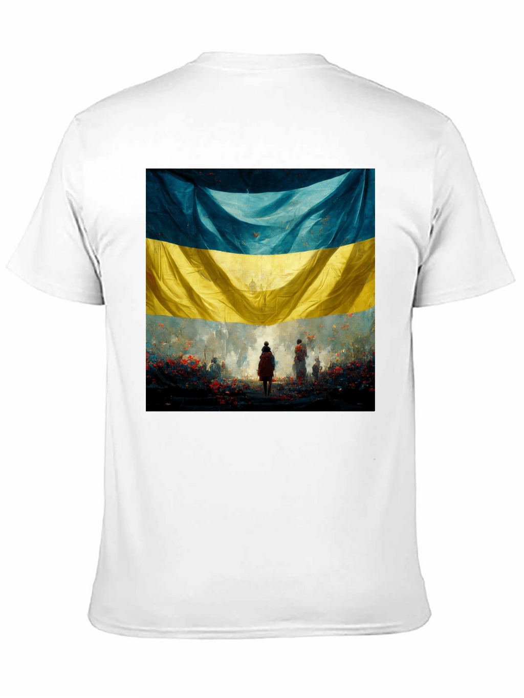Ukraine Flag Art Graphic T-Shirt