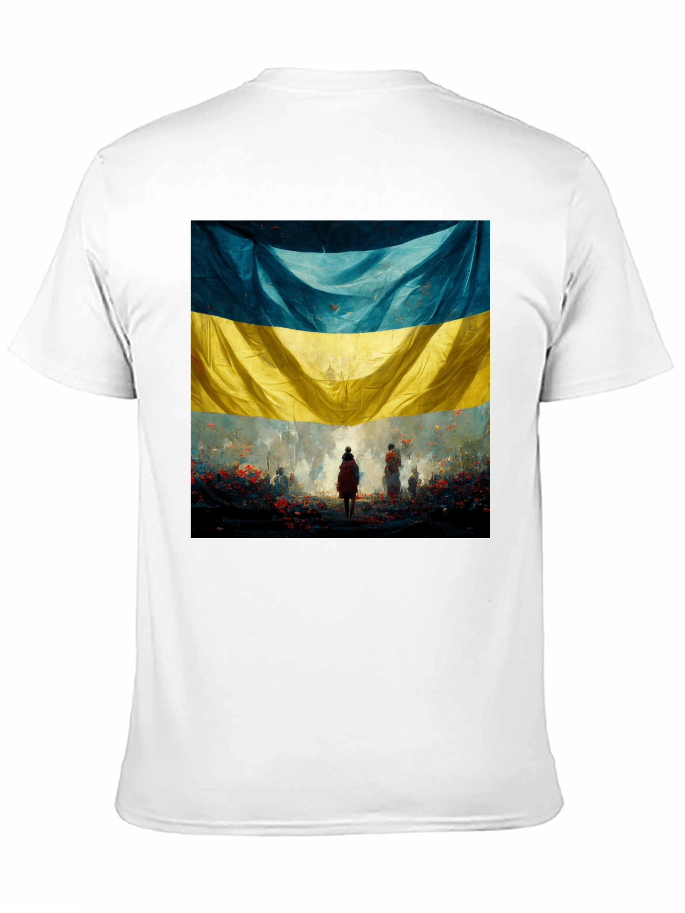 Ukraine Flag Art Graphic T-Shirt