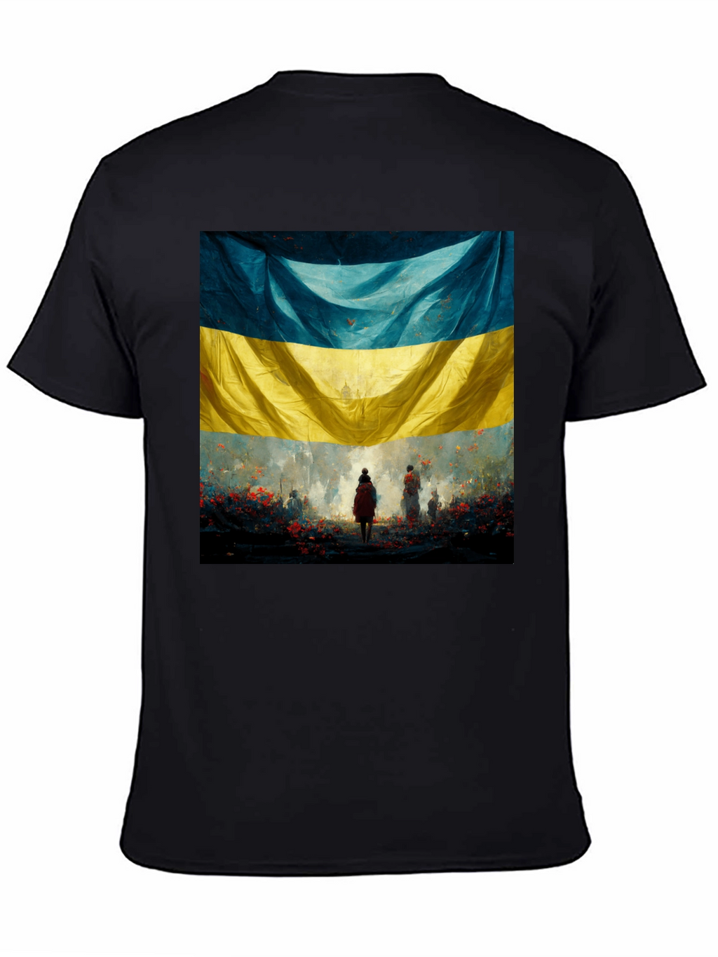Ukraine Flag Art Graphic T-Shirt