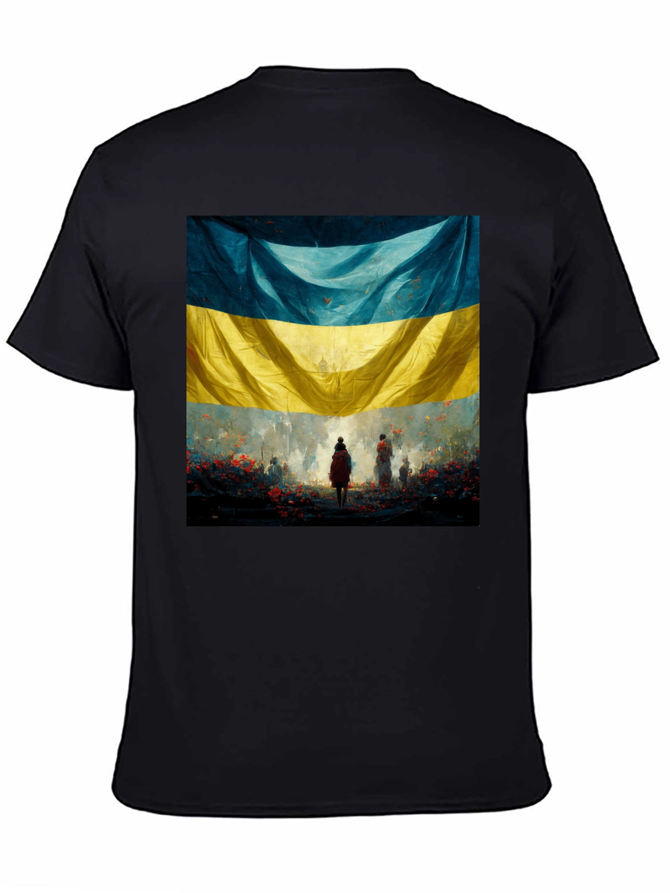 Ukraine Flag Art Graphic T-Shirt