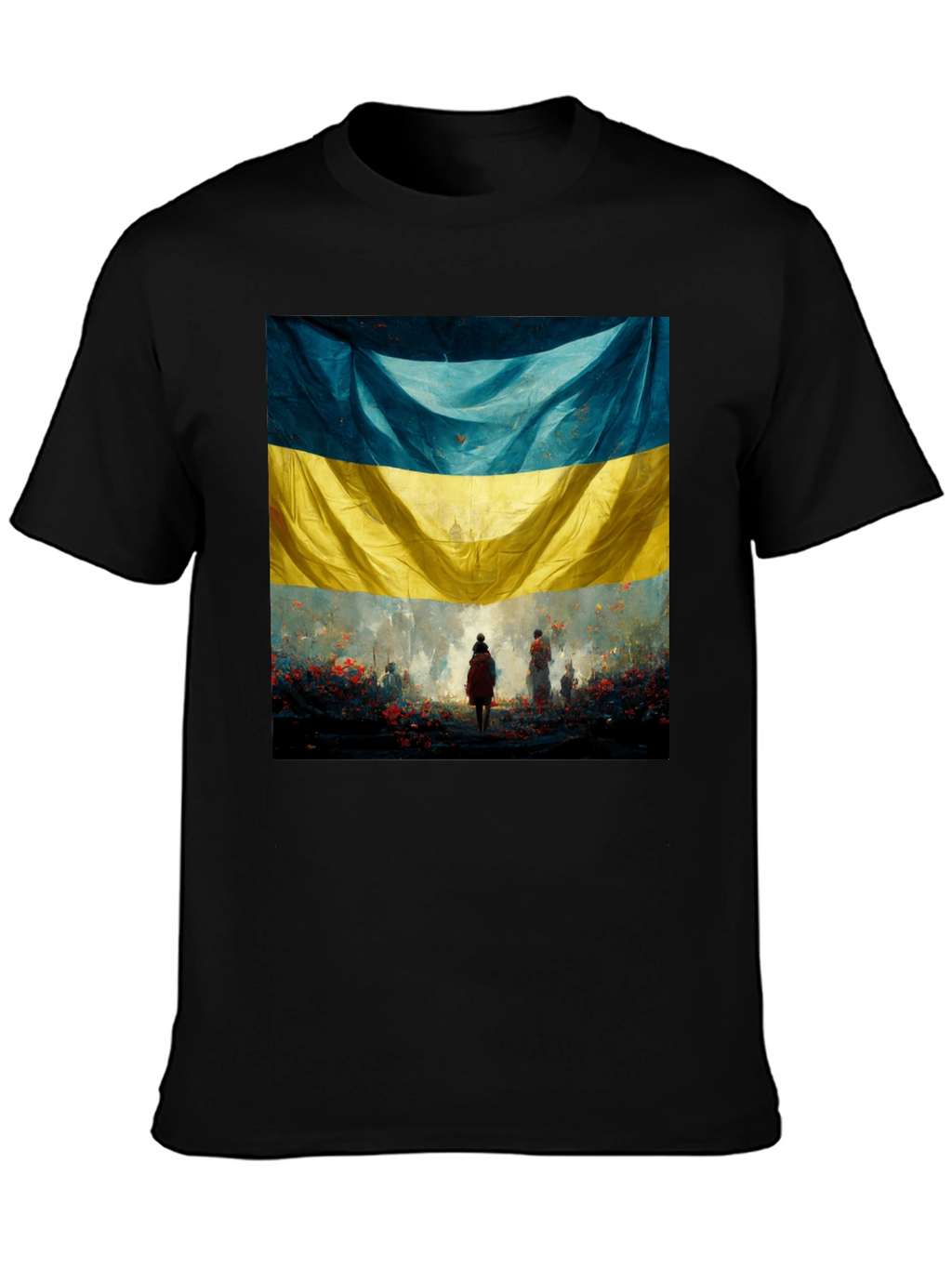 Ukraine Flag Art Graphic T-Shirt