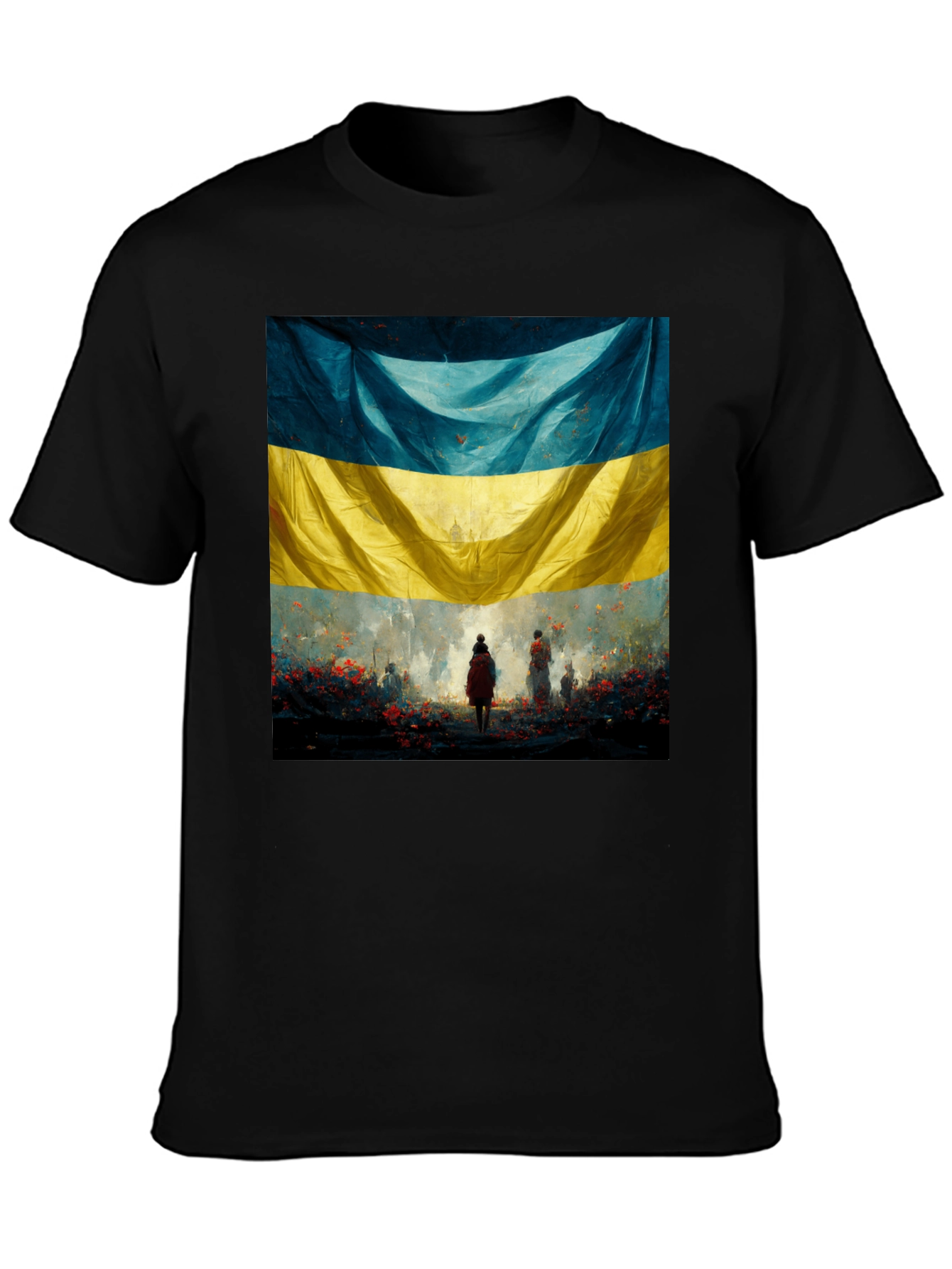 Ukraine Flag Art Graphic T-Shirt