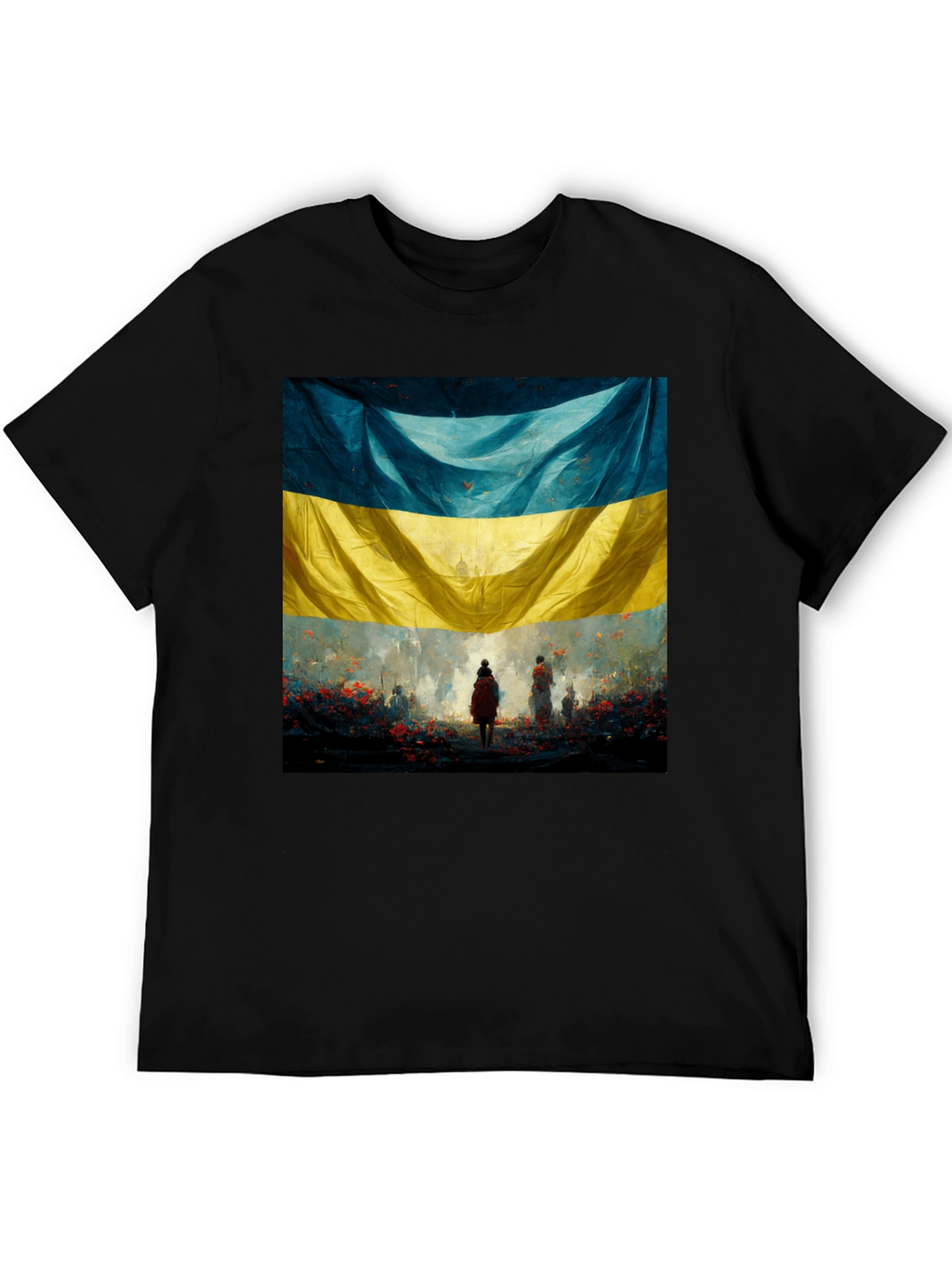 Ukraine Flag Art Graphic T-Shirt