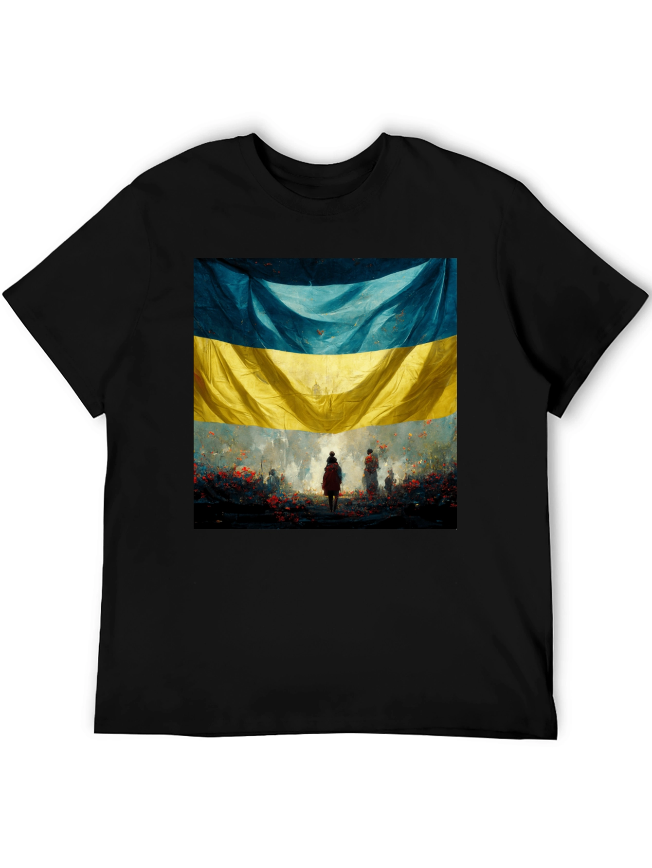 Ukraine Flag Art Graphic T-Shirt