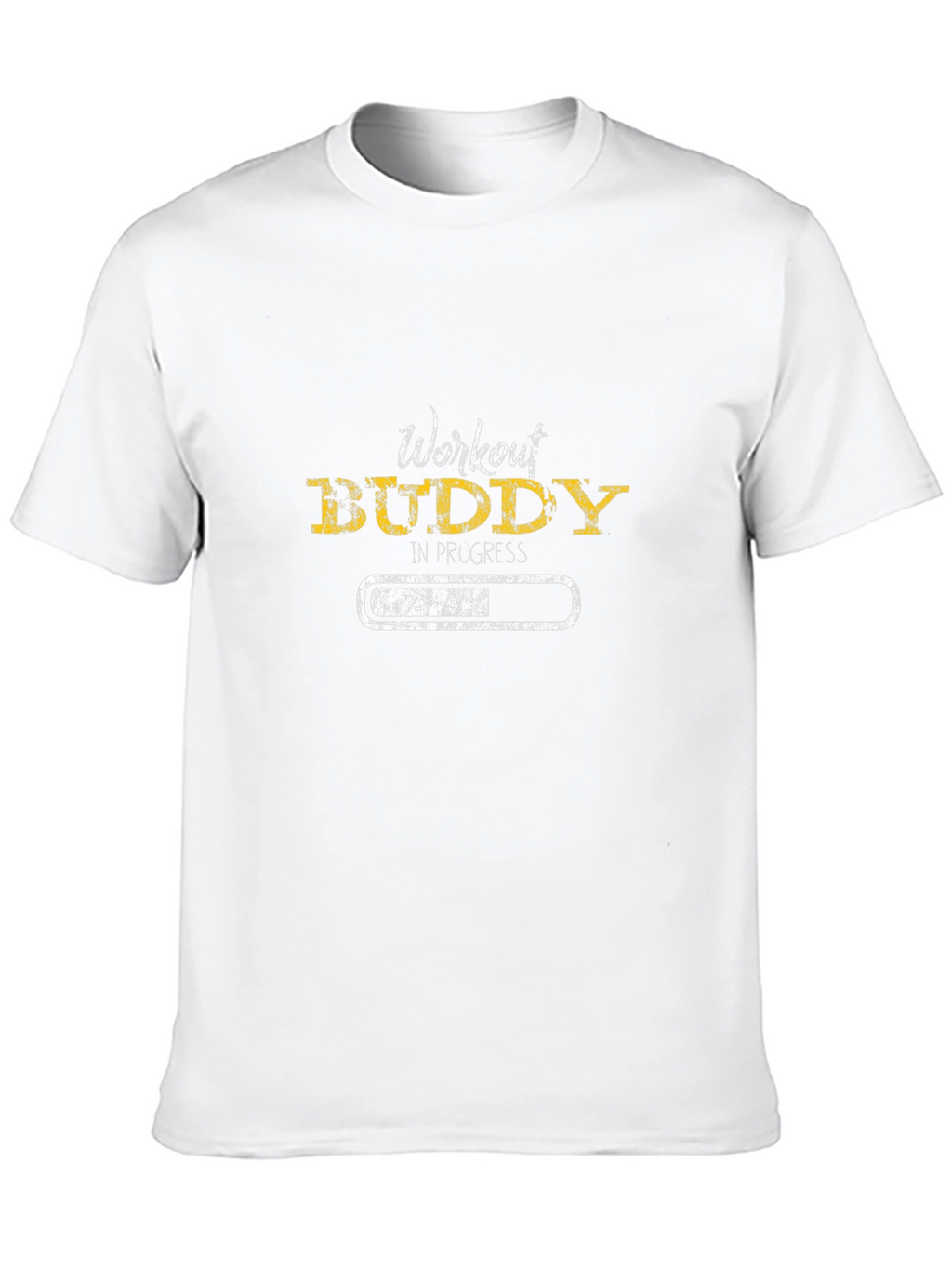 Workout Buddy in Progress Black T-Shirt