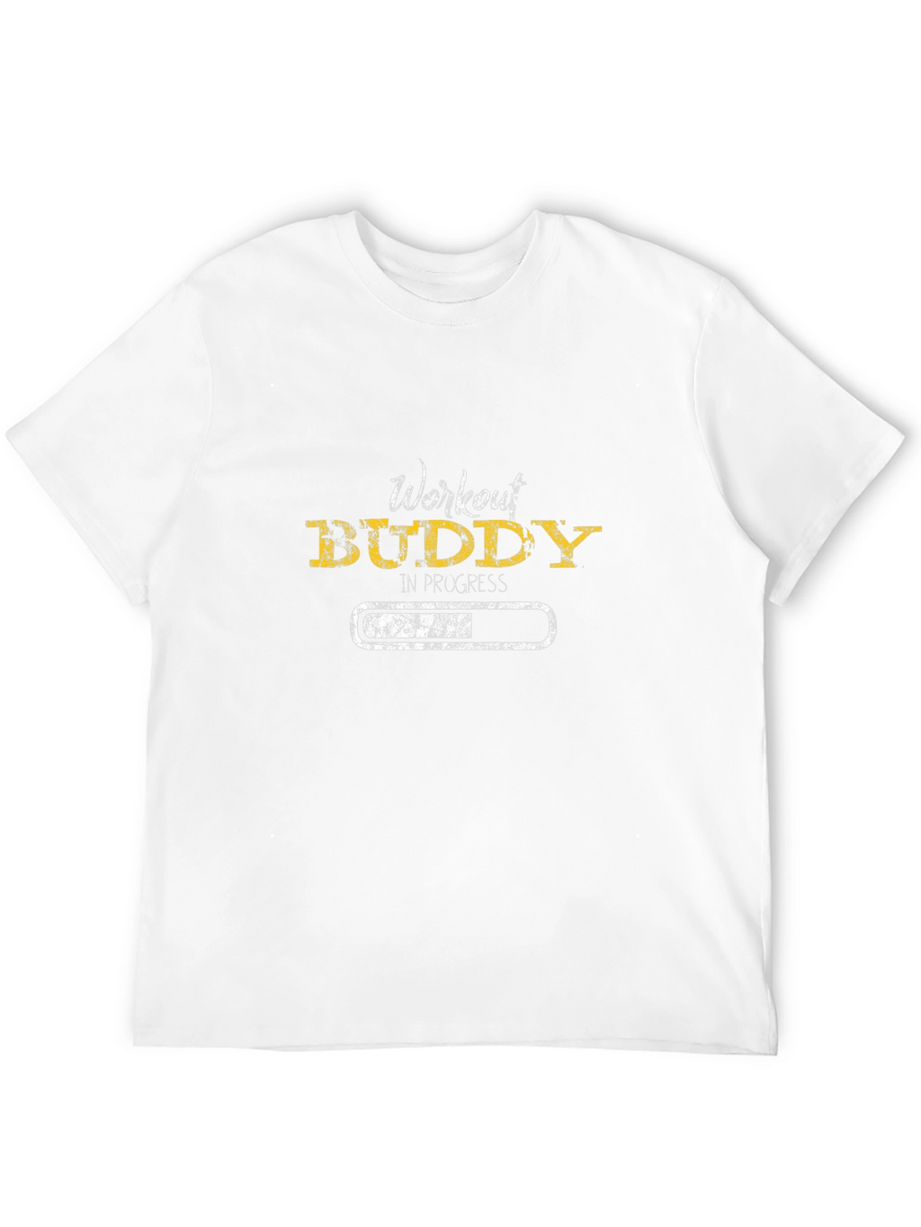 Workout Buddy in Progress Black T-Shirt