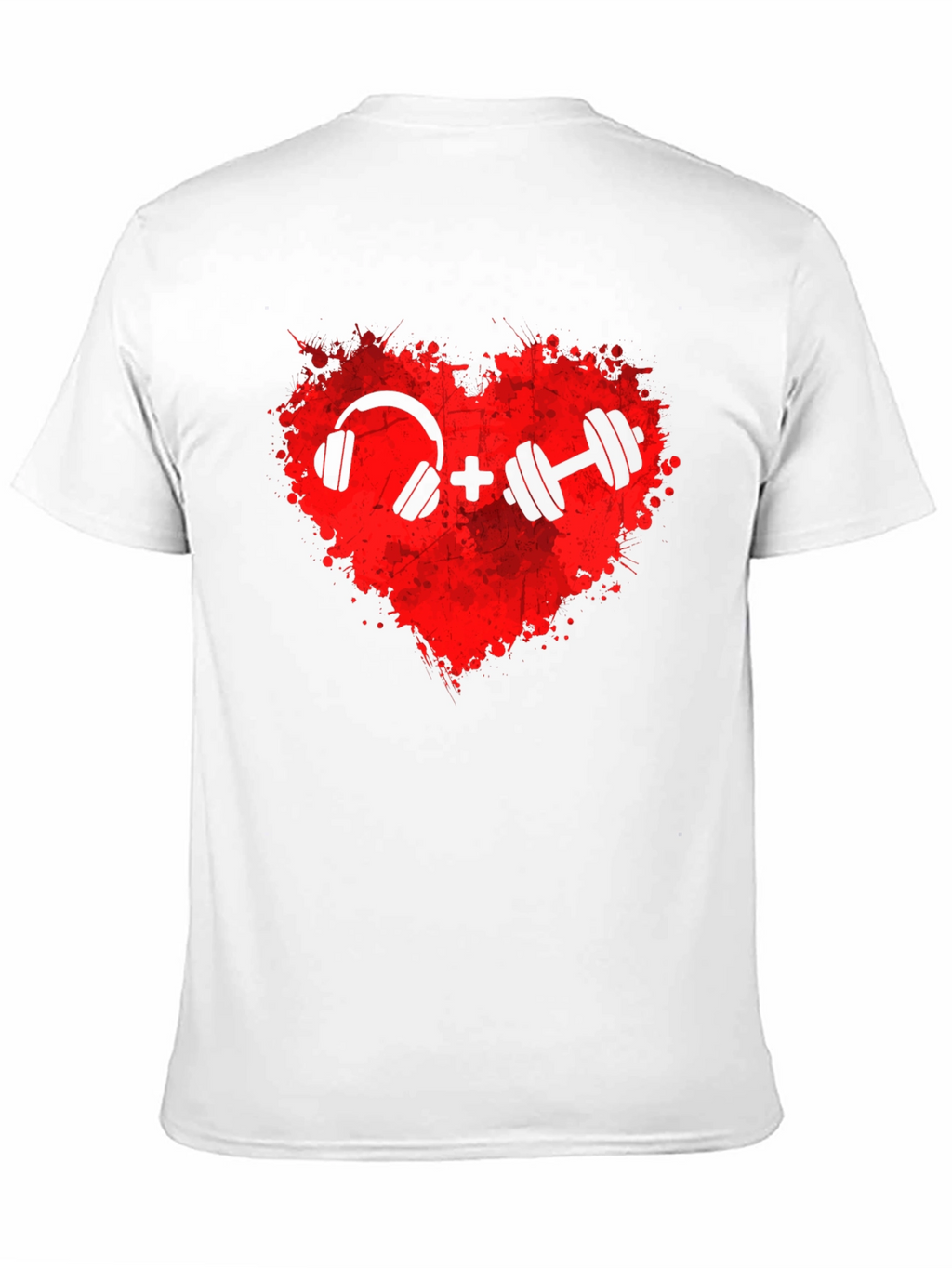 Workout Music Heart T-Shirt: Gym Lover Apparel