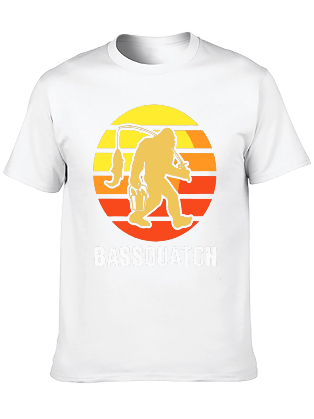 Bassquatch T-Shirt - Fishing Bigfoot Tee