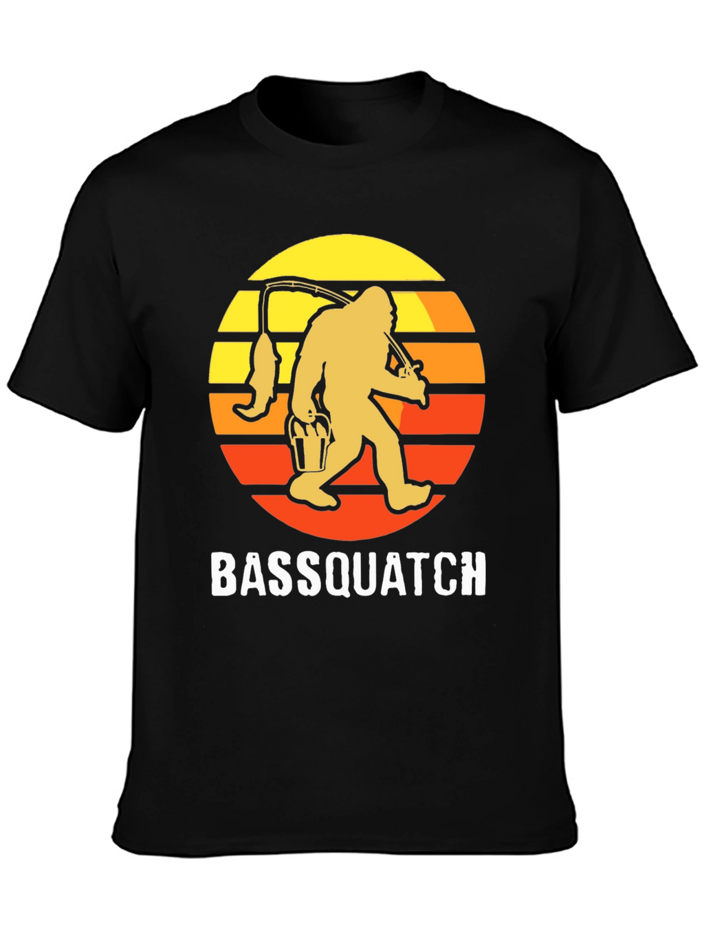 Bassquatch T-Shirt - Fishing Bigfoot Tee
