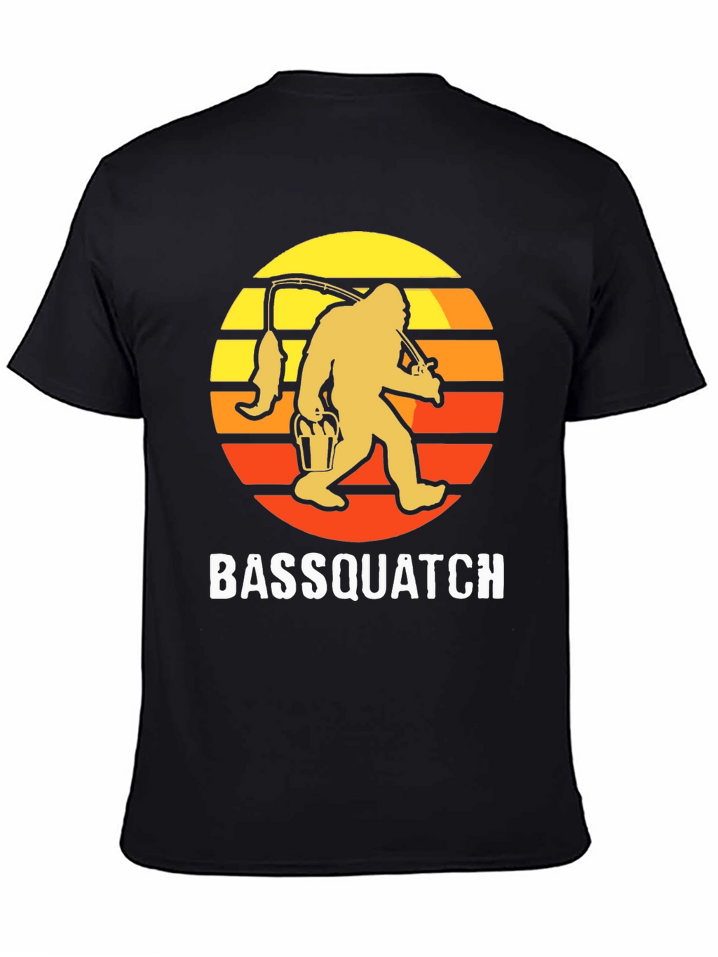 Bassquatch T-Shirt - Fishing Bigfoot Tee