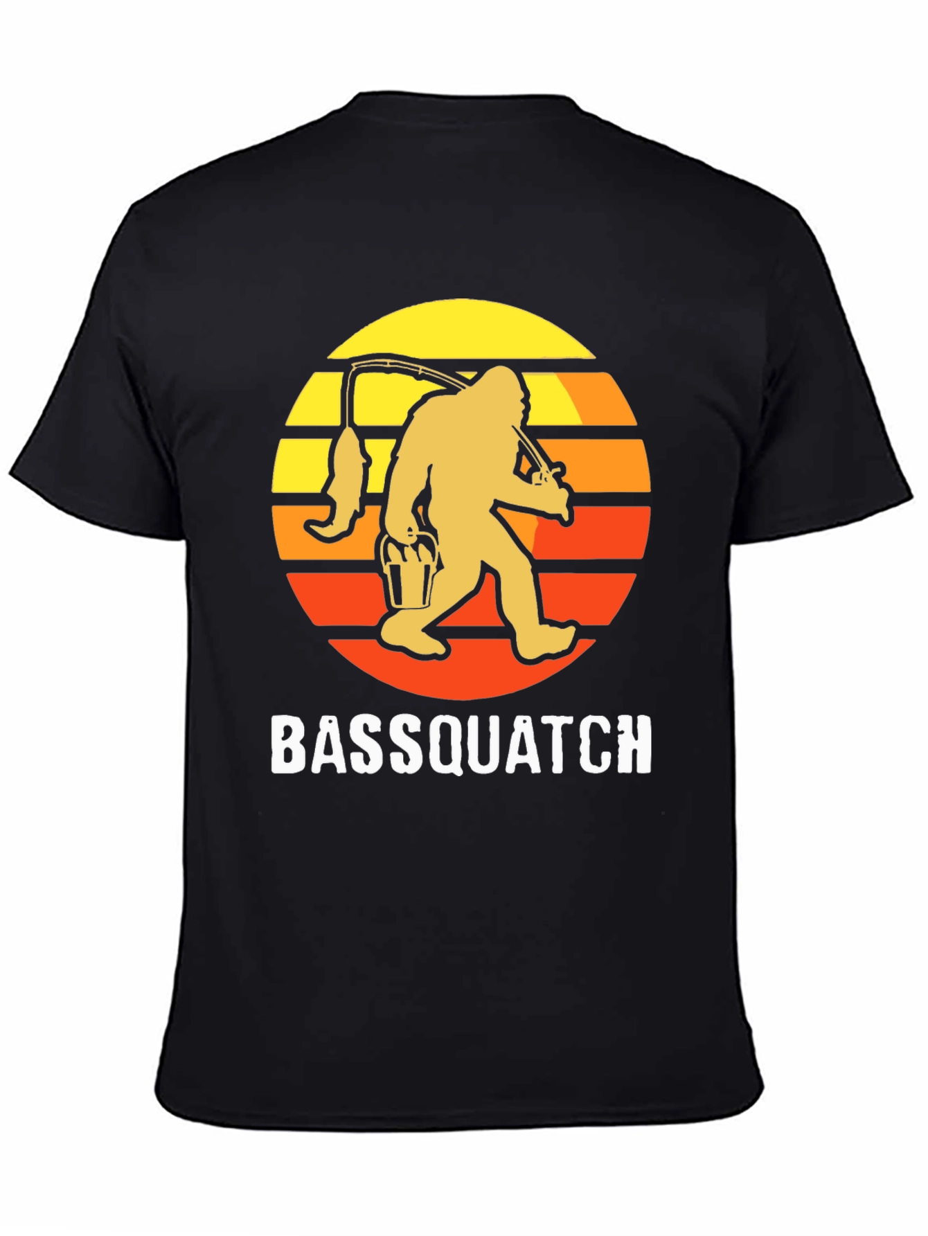 Bassquatch T-Shirt - Fishing Bigfoot Tee