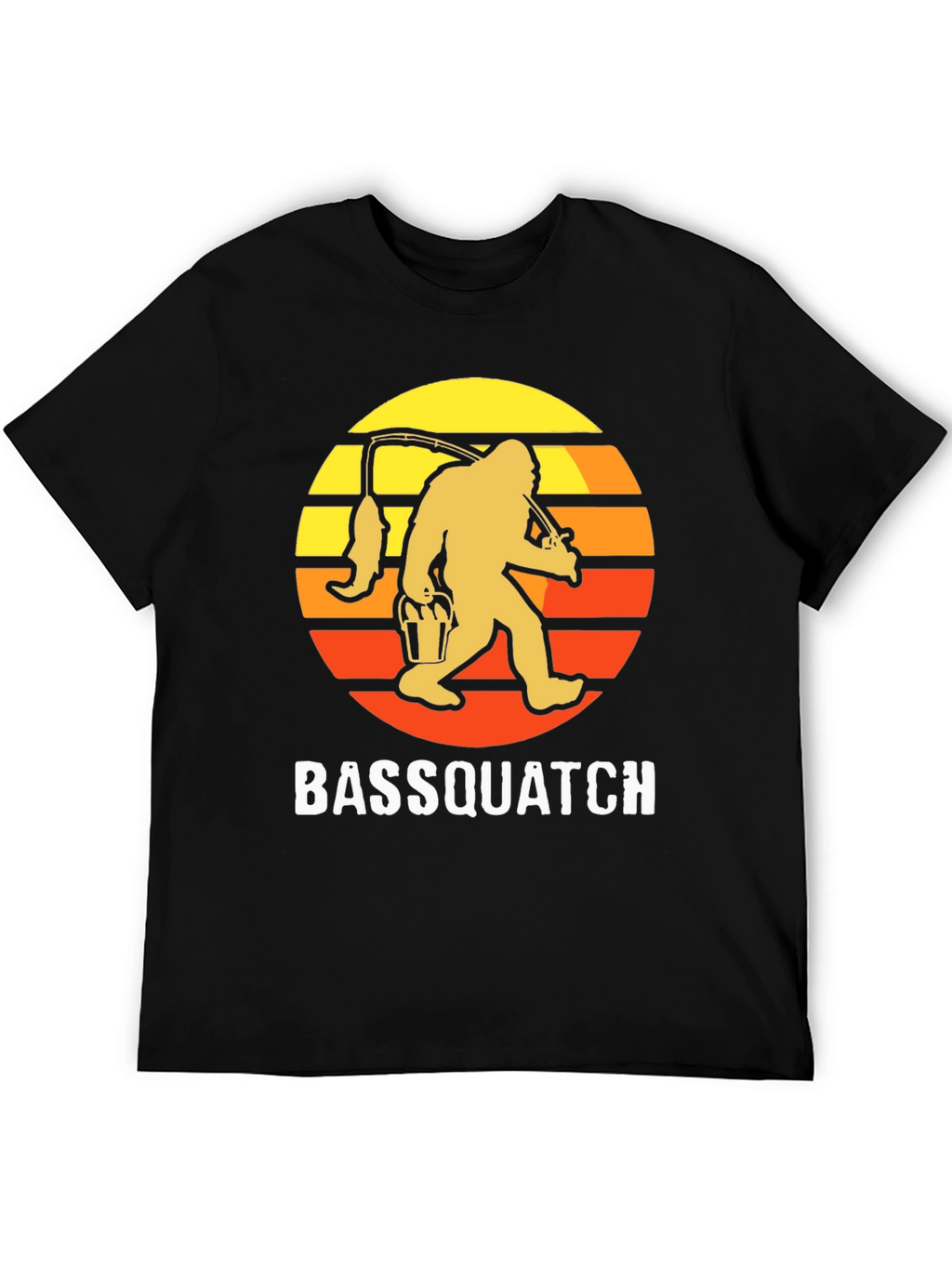 Bassquatch T-Shirt - Fishing Bigfoot Tee