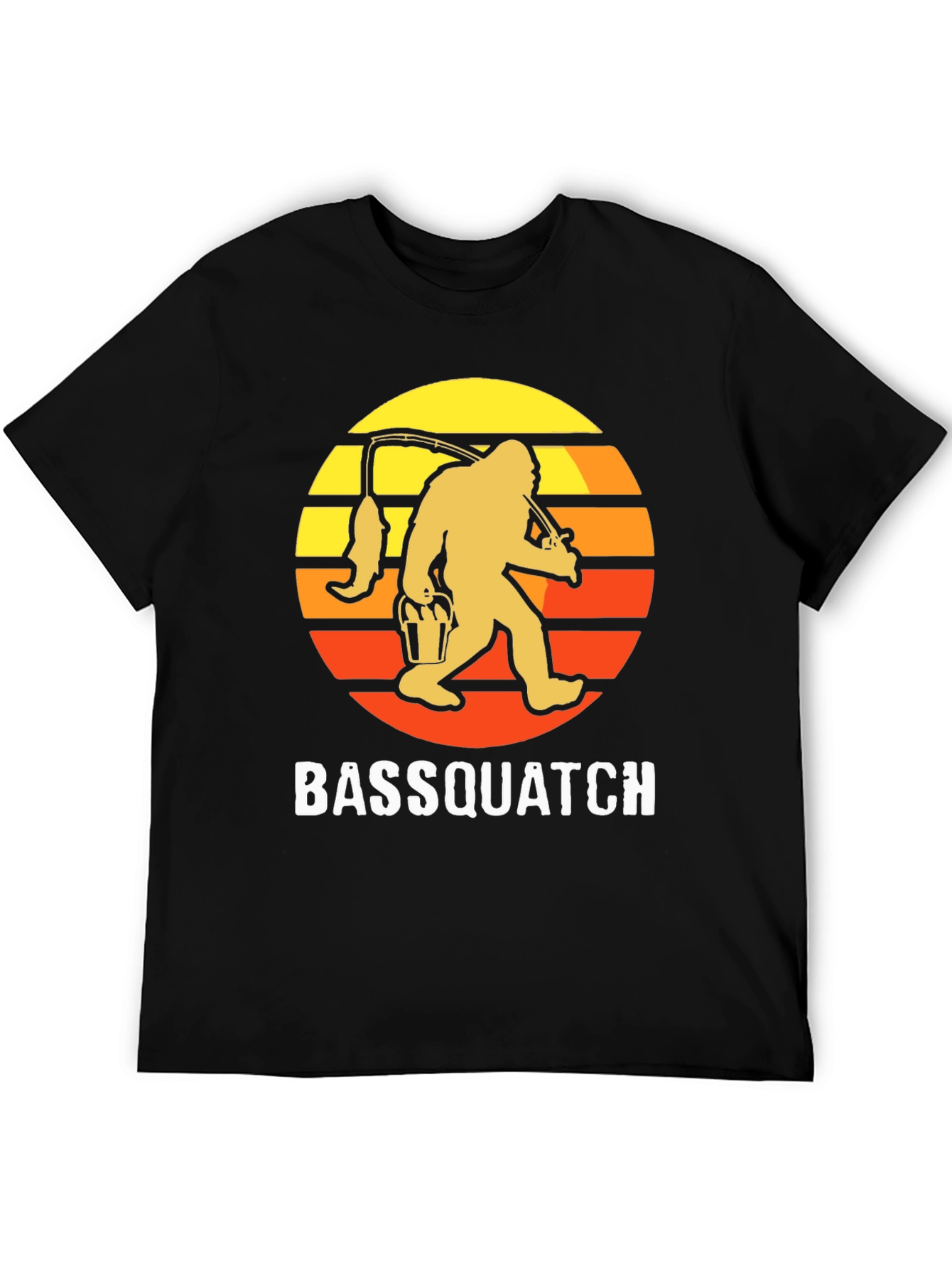 Bassquatch T-Shirt - Fishing Bigfoot Tee