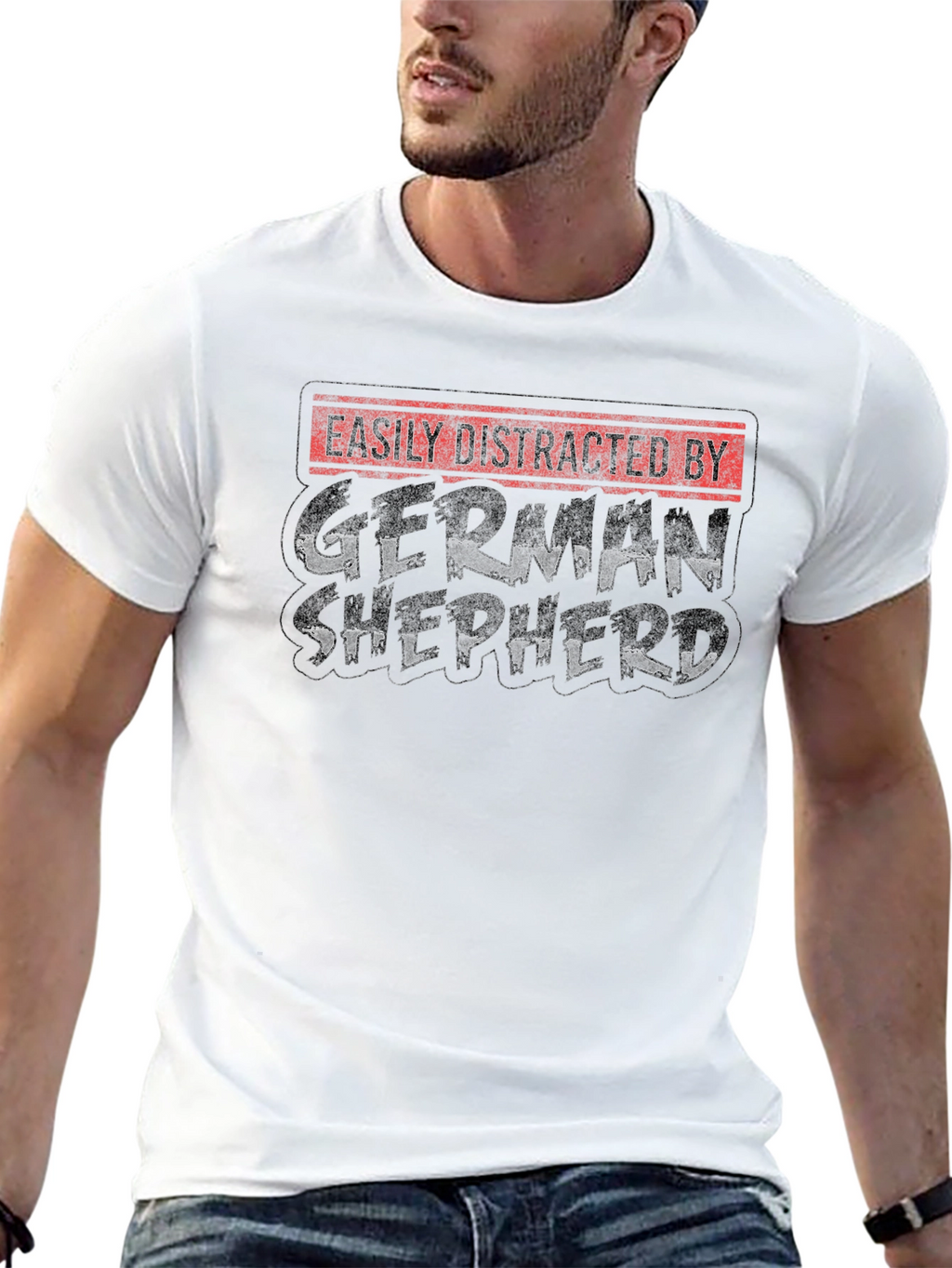 Easily Distracted By German Shepherds T-Shirt