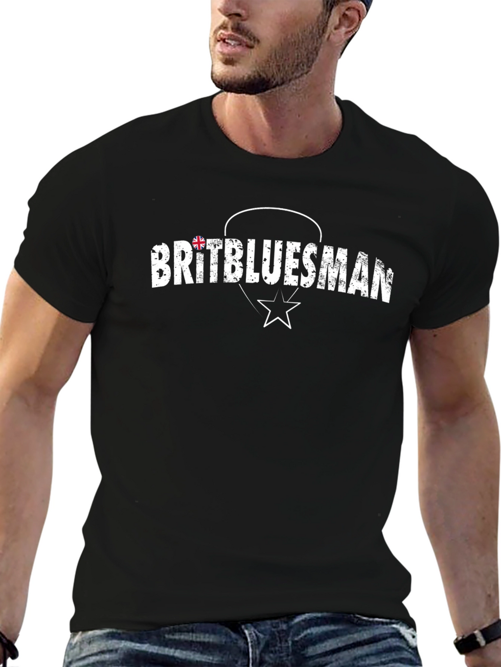 Britbluesman Black T-Shirt