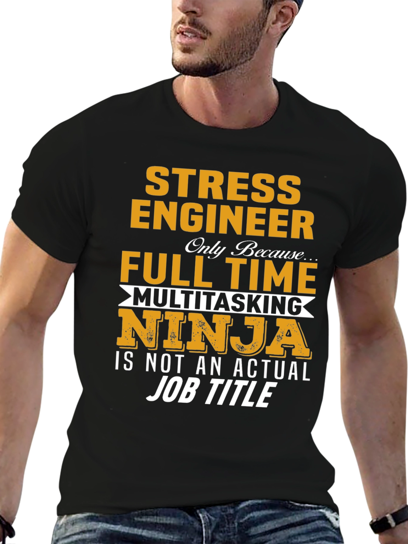 Stress Engineer Multitasking Ninja Graphic Tee