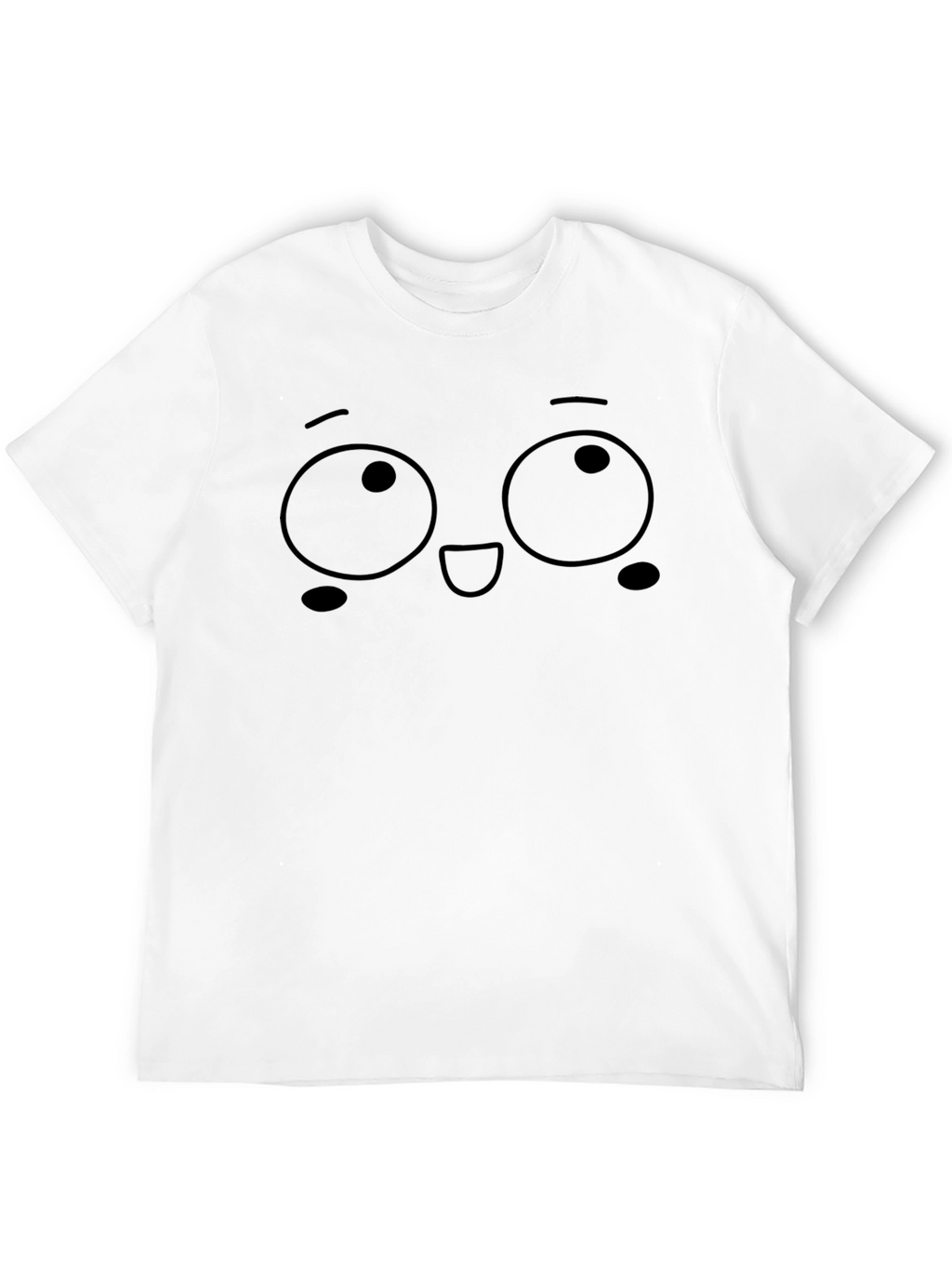 Funny Face Graphic Black T-Shirt