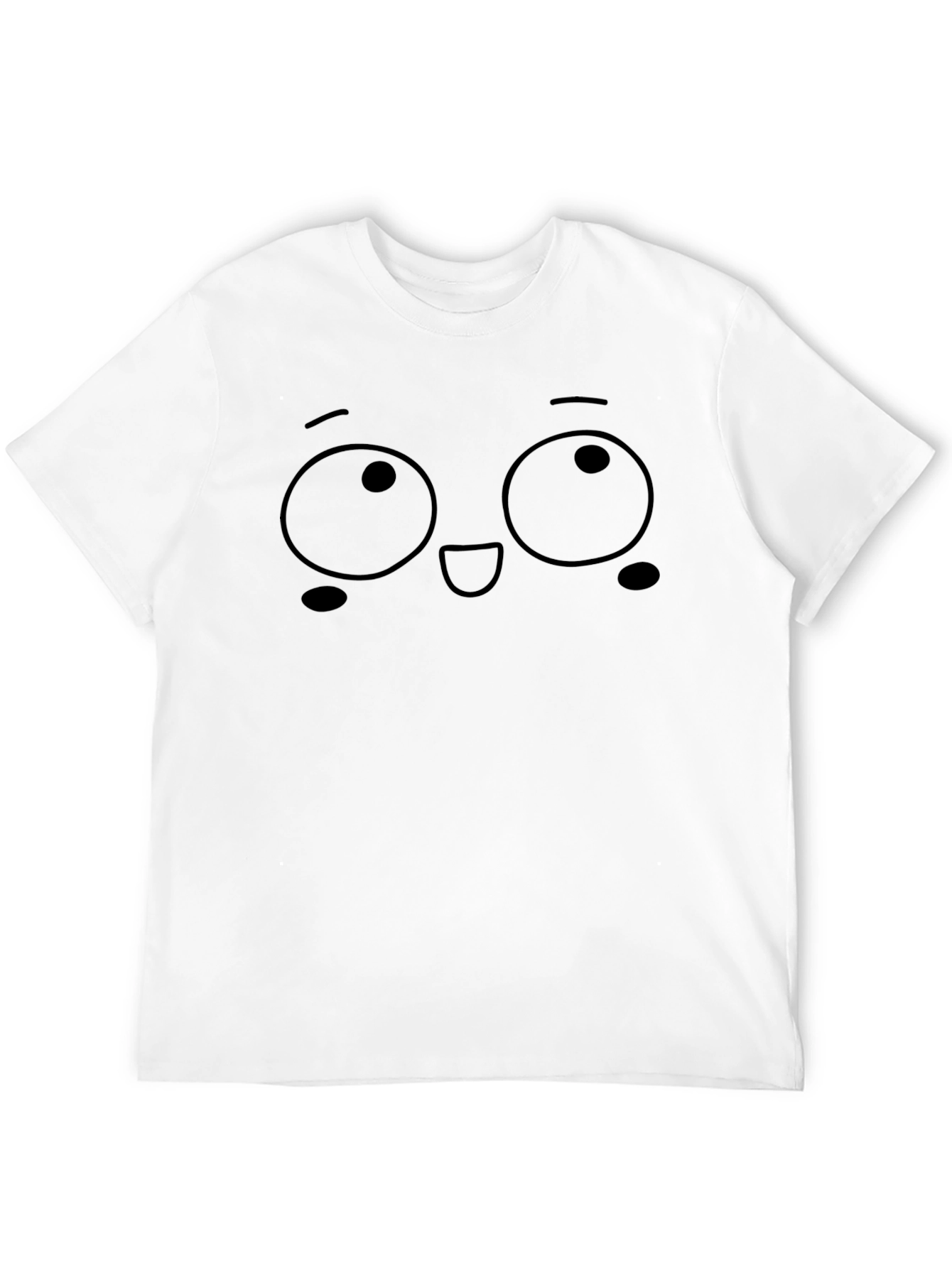 Funny Face Graphic Black T-Shirt