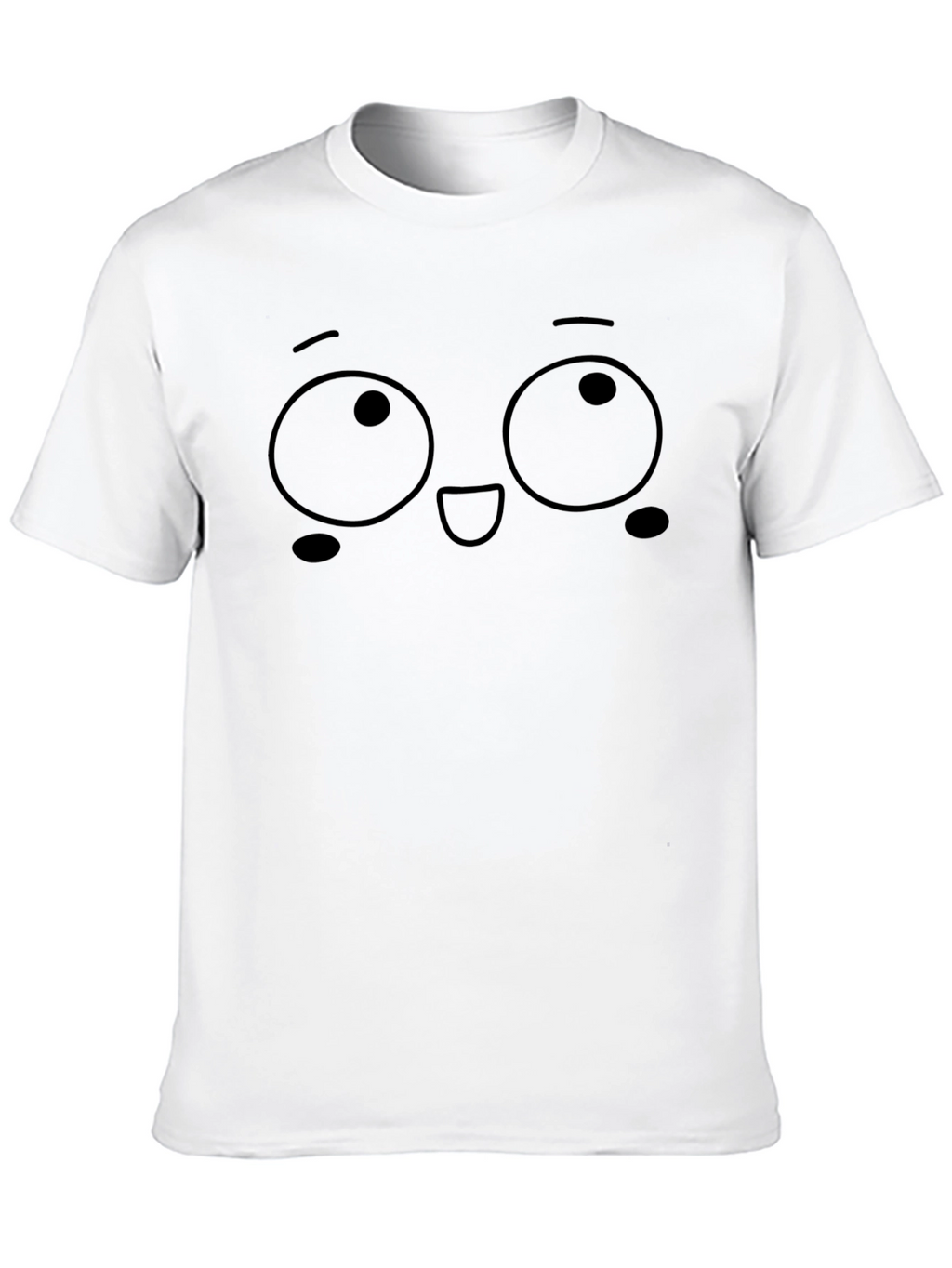 Funny Face Graphic Black T-Shirt