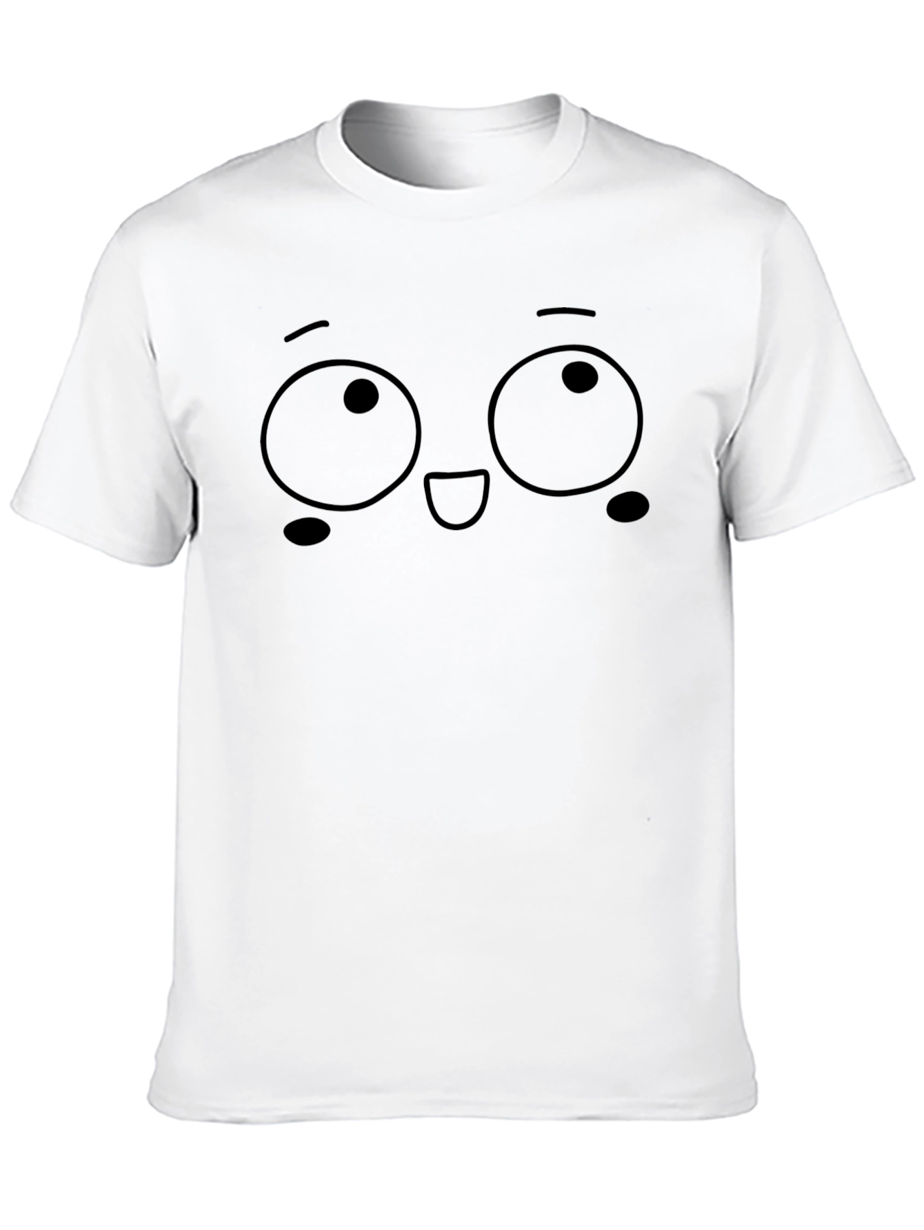 Funny Face Graphic Black T-Shirt