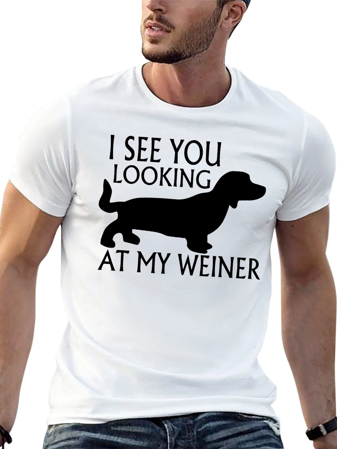 Funny Weiner Dog Graphic T-Shirt