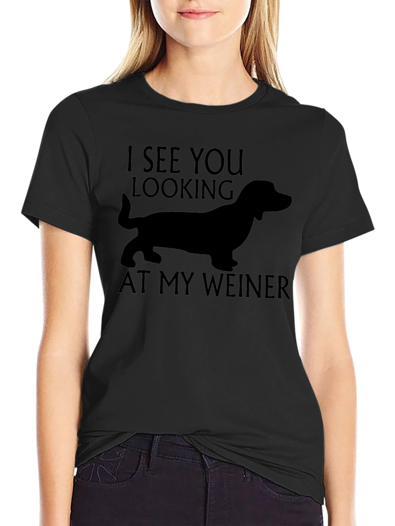 Funny Weiner Dog Graphic T-Shirt