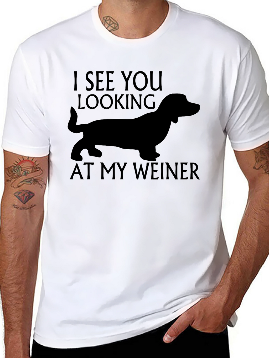 Funny Weiner Dog Graphic T-Shirt