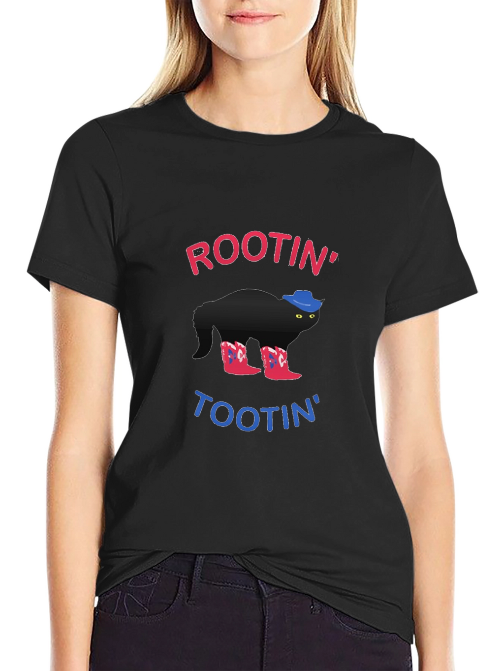Rootin Tootin Cowboy Cat T-Shirt