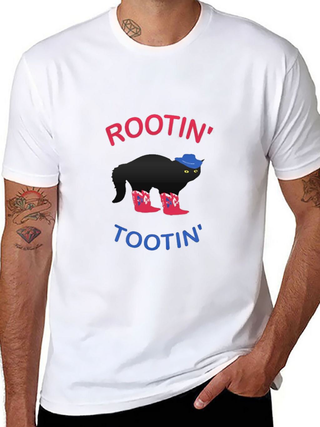 Rootin Tootin Cowboy Cat T-Shirt