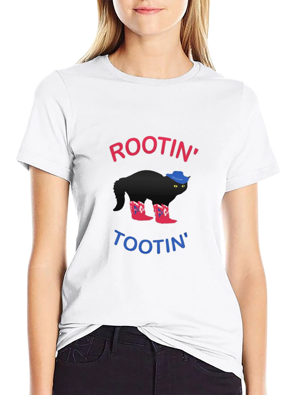Rootin Tootin Cowboy Cat T-Shirt