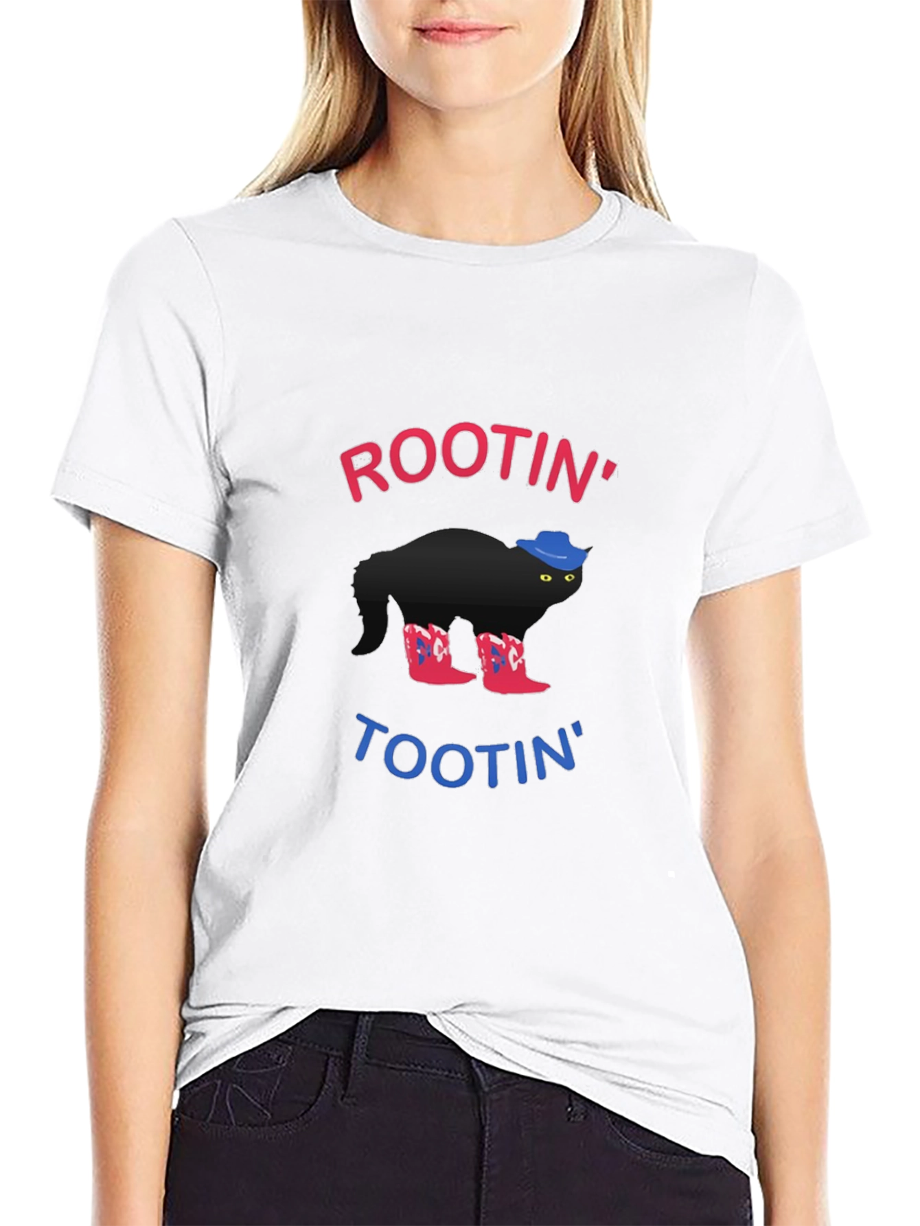 Rootin Tootin Cowboy Cat T-Shirt