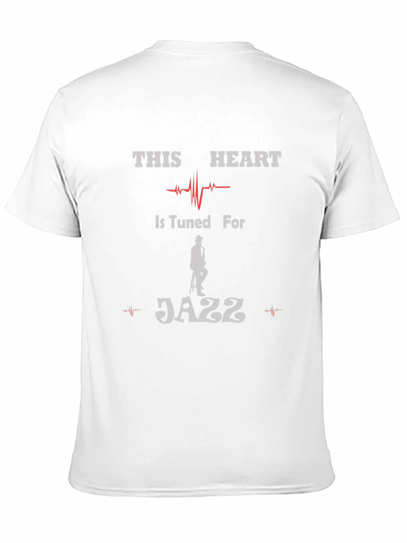 Jazz Lovers T-Shirt - This Heart is Tuned For Jazz