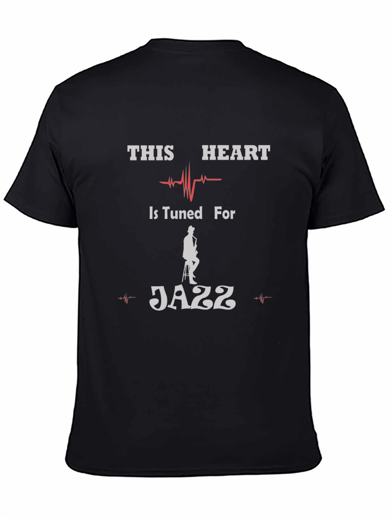 Jazz Lovers T-Shirt - This Heart is Tuned For Jazz