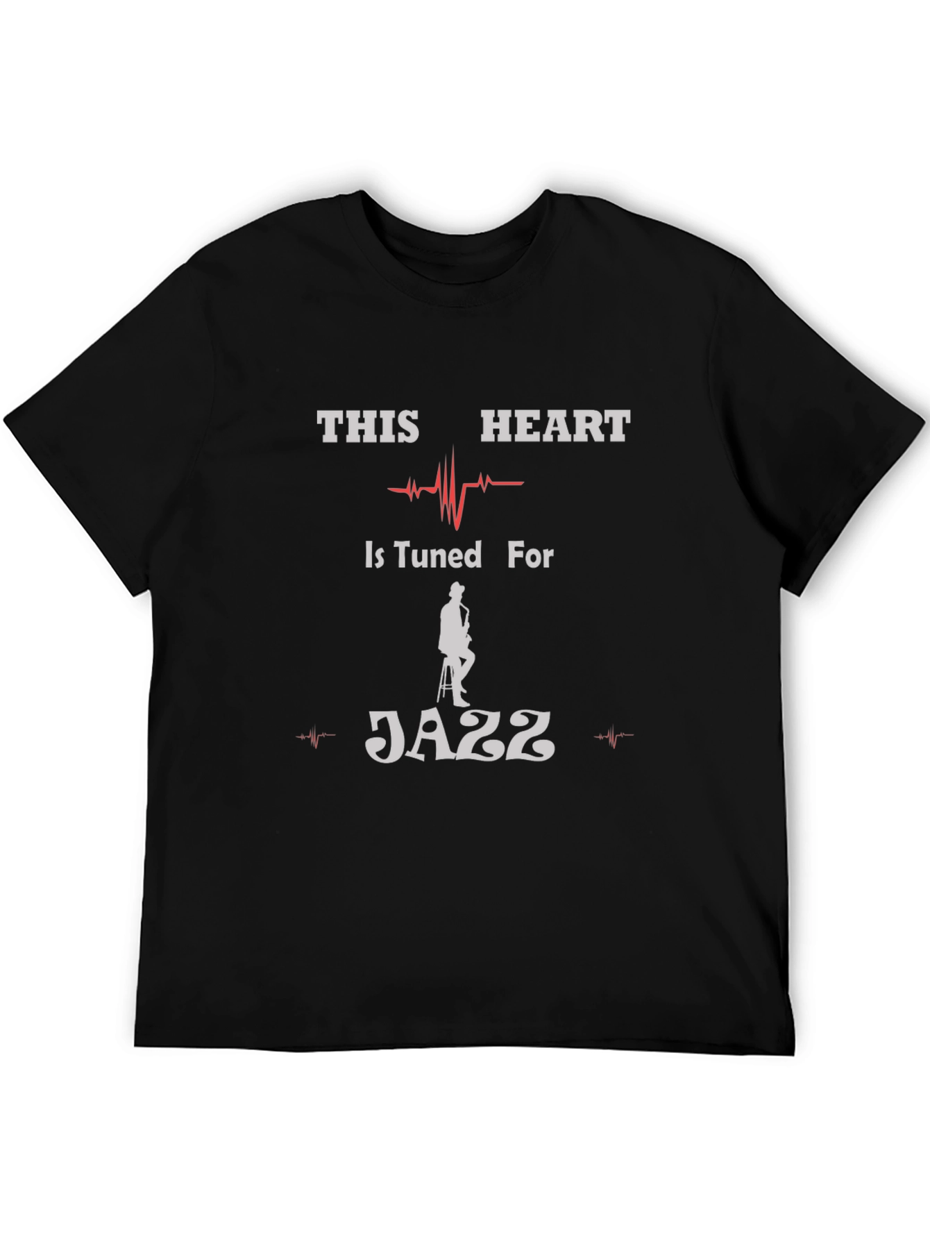 Jazz Lovers T-Shirt - This Heart is Tuned For Jazz