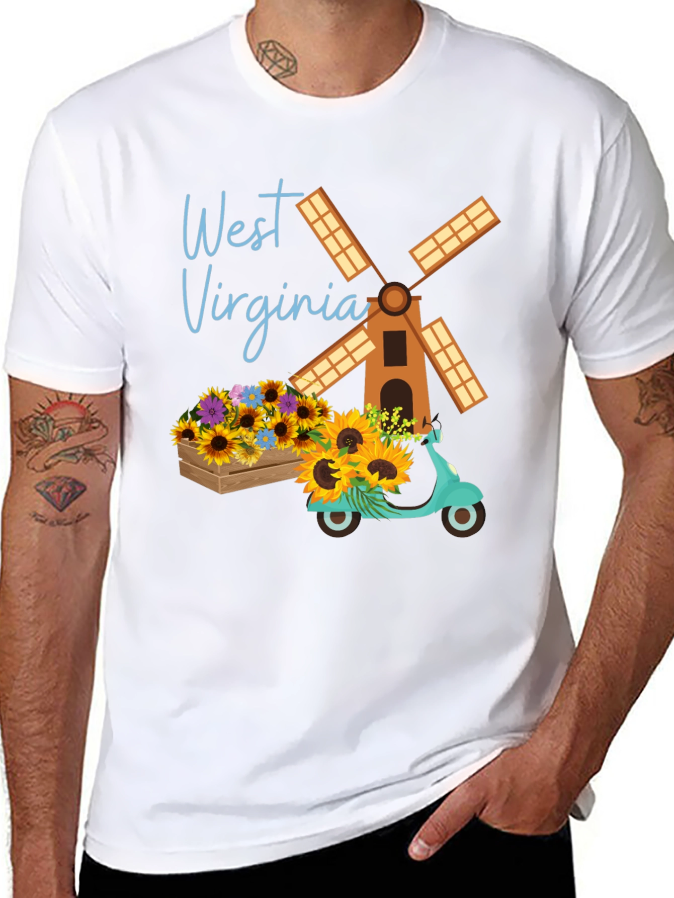 West Virginia Windmill T-Shirt