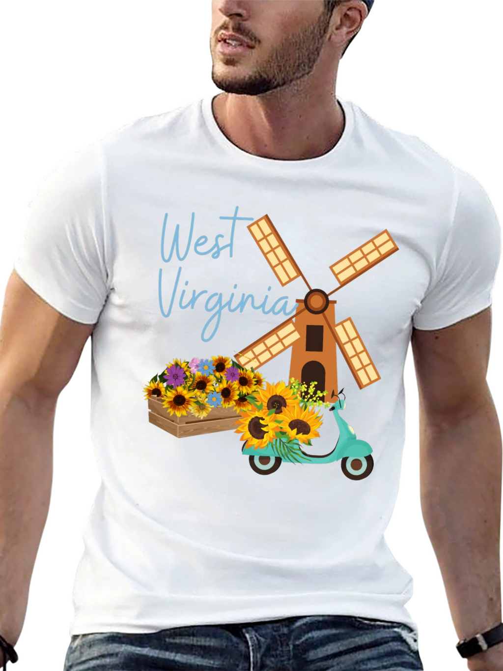 West Virginia Windmill T-Shirt