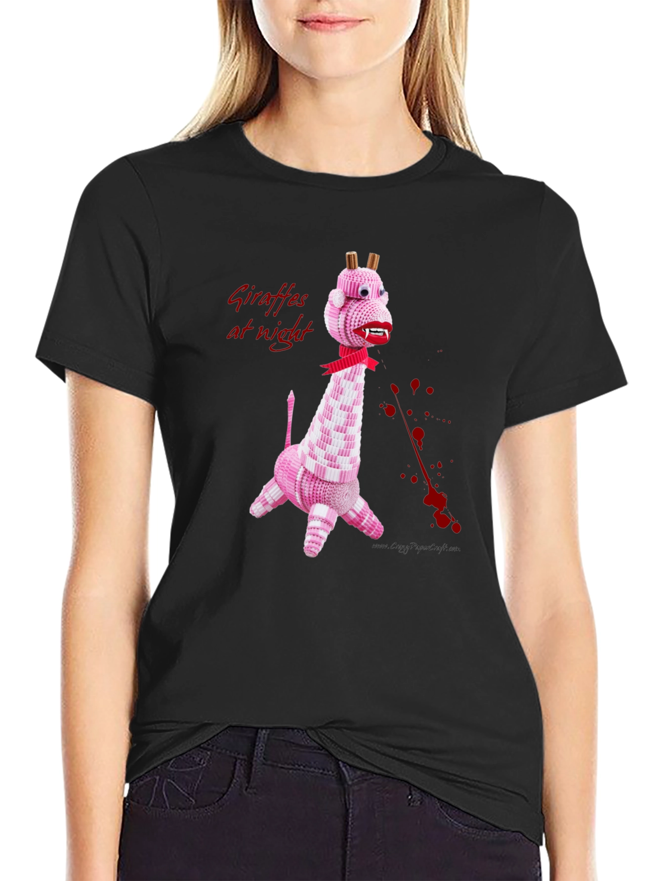 Giraffes at Night Graphic Tee - Quirky & Unique Design