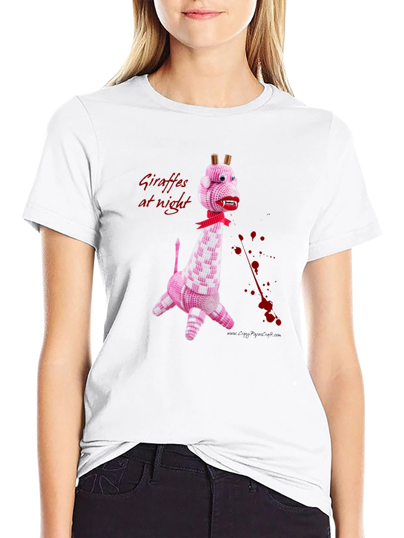 Giraffes at Night Graphic Tee - Quirky & Unique Design