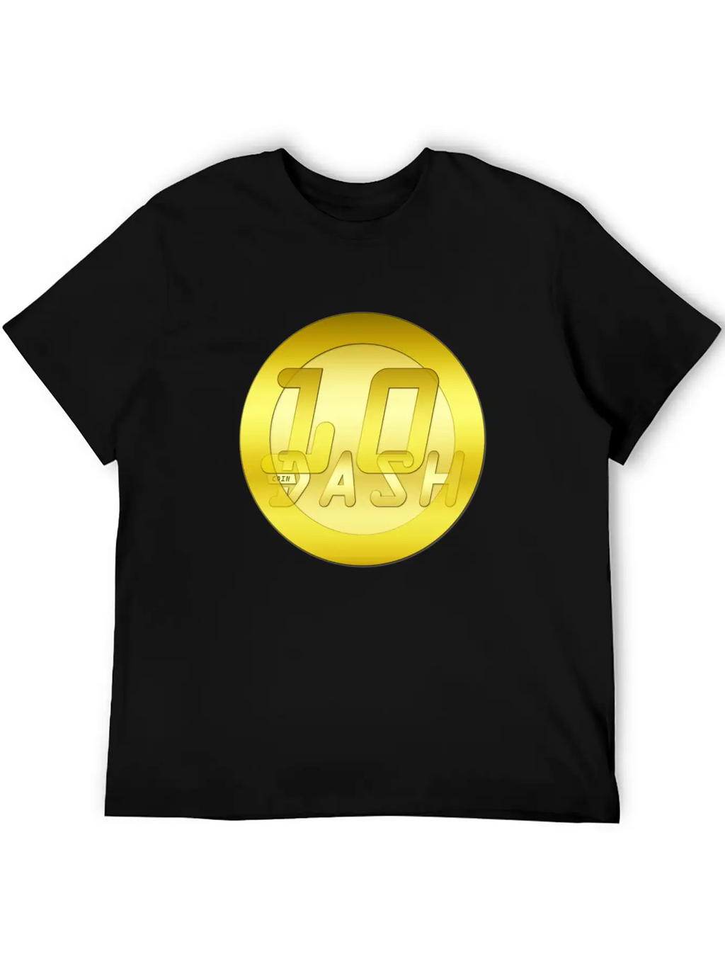 10 Gold DASHCOIN 3D T Unisex Short Sleeve Soft Cotton T-Shirt – Casual Everyday Wear