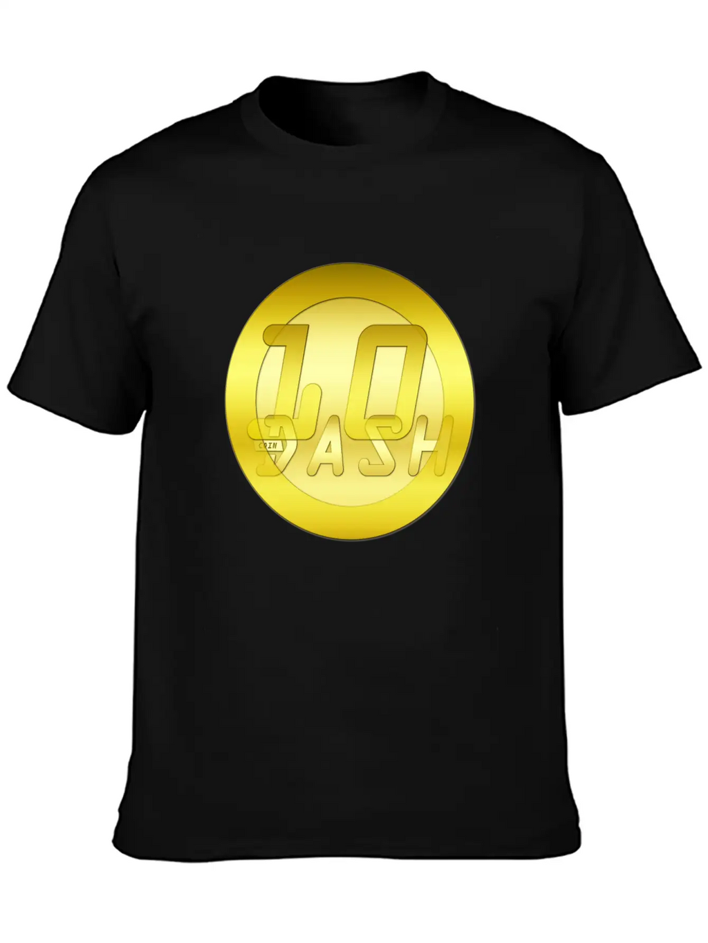 10 Gold DASHCOIN 3D T Unisex Short Sleeve Soft Cotton T-Shirt – Casual Everyday Wear