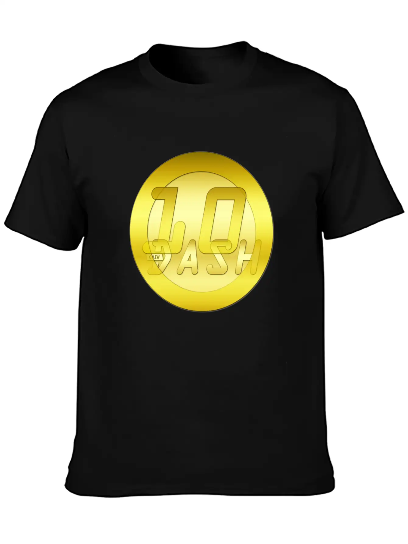 10 Gold DASHCOIN 3D T Unisex Short Sleeve Soft Cotton T-Shirt – Casual Everyday Wear