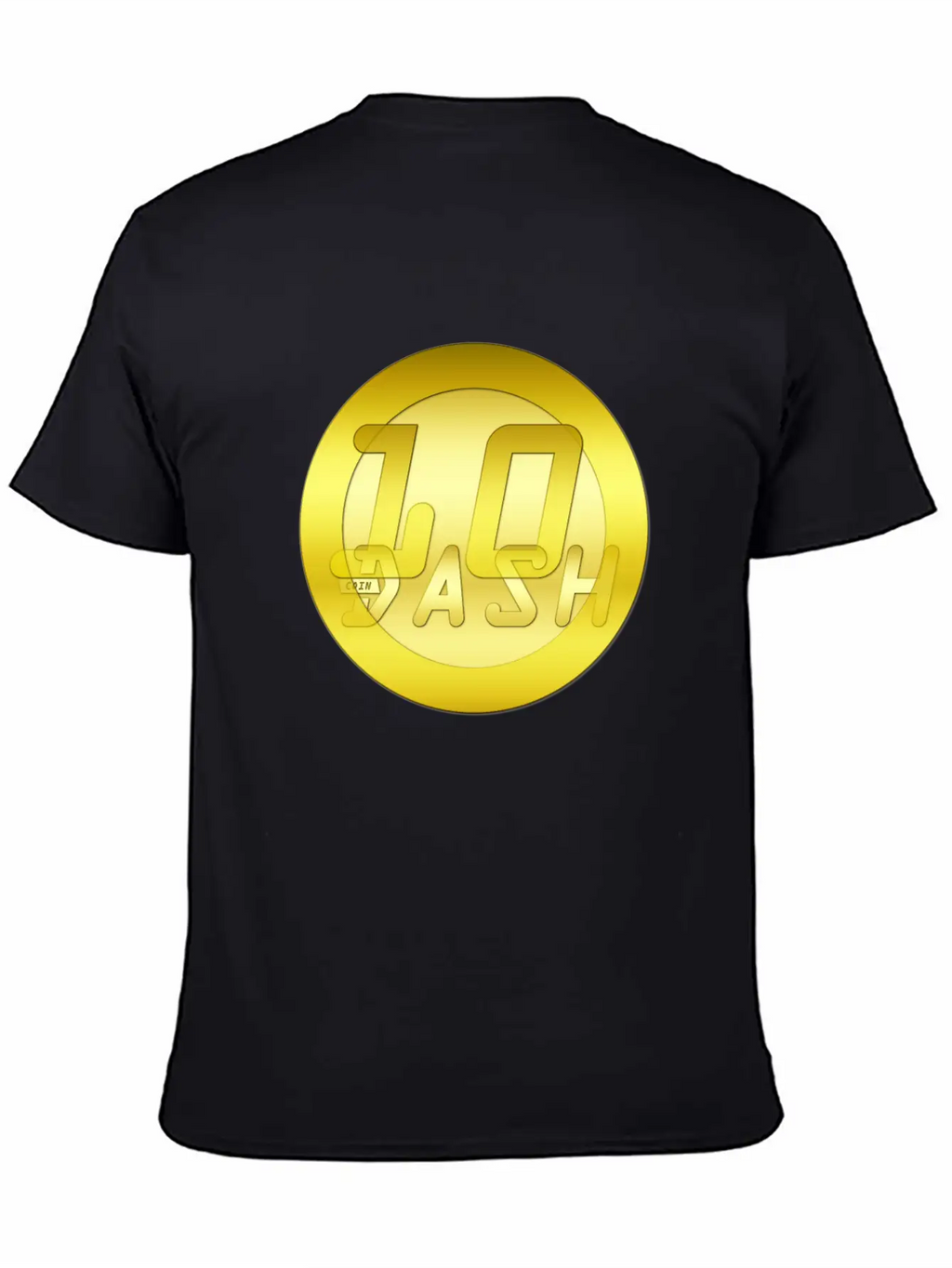 10 Gold DASHCOIN 3D T Unisex Short Sleeve Soft Cotton T-Shirt – Casual Everyday Wear