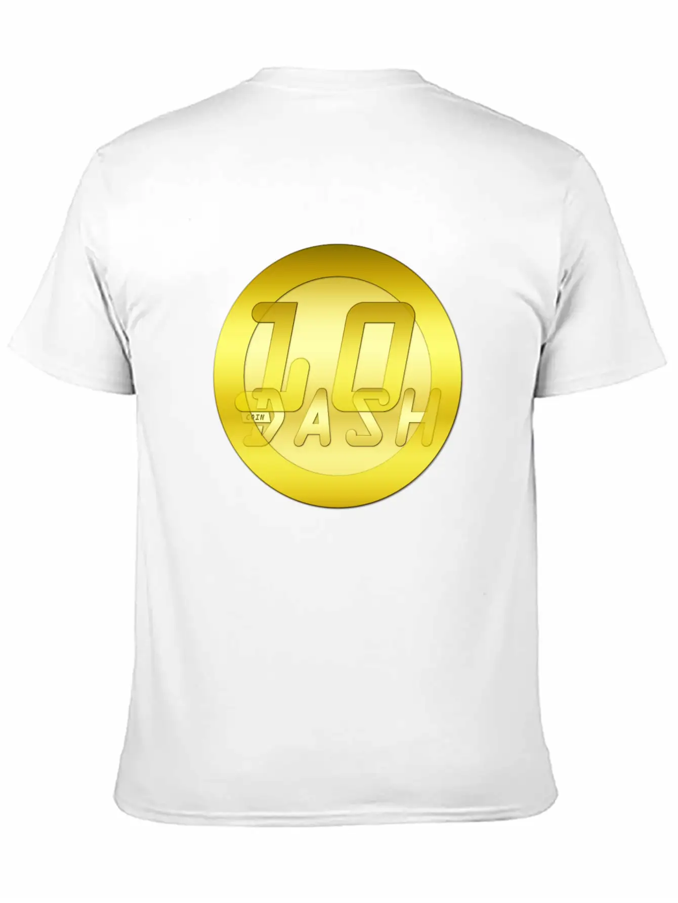 10 Gold DASHCOIN 3D T Unisex Short Sleeve Soft Cotton T-Shirt – Casual Everyday Wear
